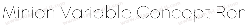 Minion Variable Concept Roman 常规字体转换